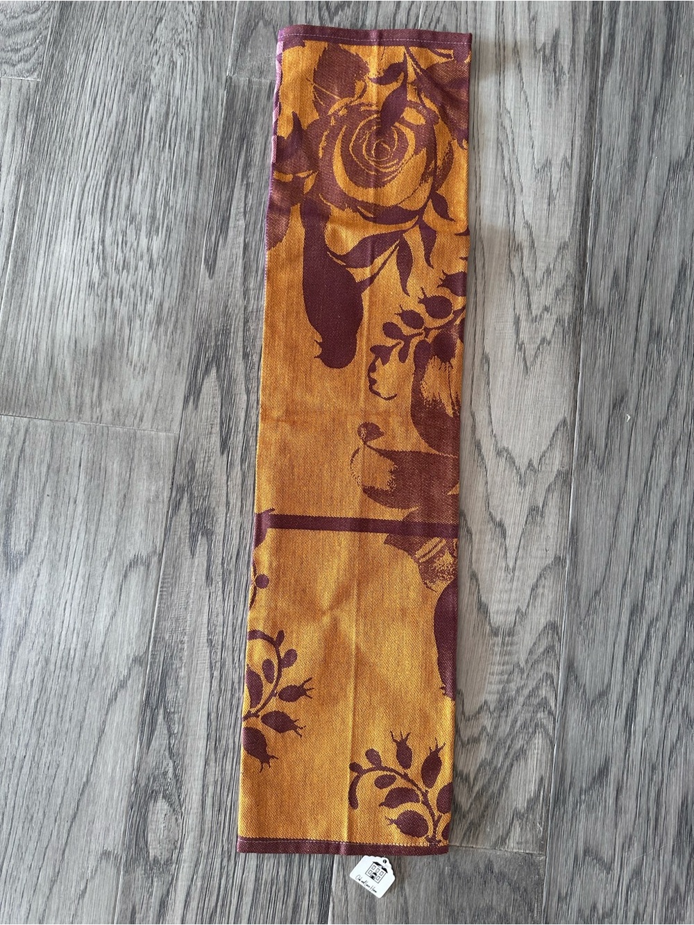 Women’s Orange Floral Print Tea ☕️ Dish towel